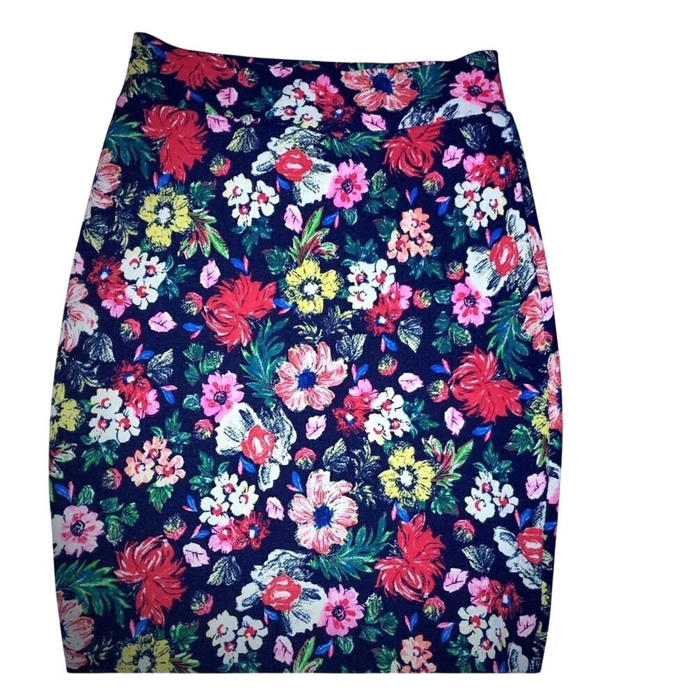 Fashionable Floral Pencil Skirt Small